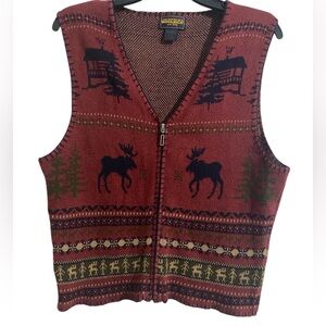 Woolrich vintage vest moose design